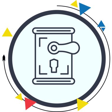 Akıllı Kilit Yaratıcı Dinamik Web Tasarımı Nesnesi