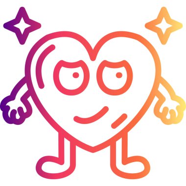 Yuvarlanan Gözlü Kalp Parlak Modern Yaratıcı Sanat Düzeni