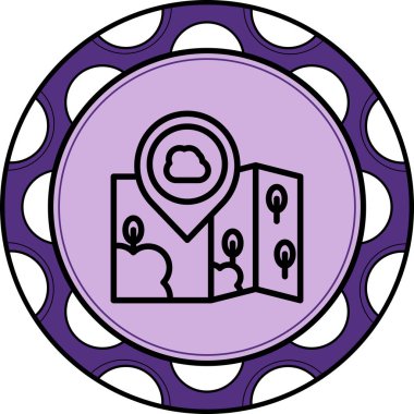 Konum Bulut Yüksek Çözünürlüklü Sanat Sembolü