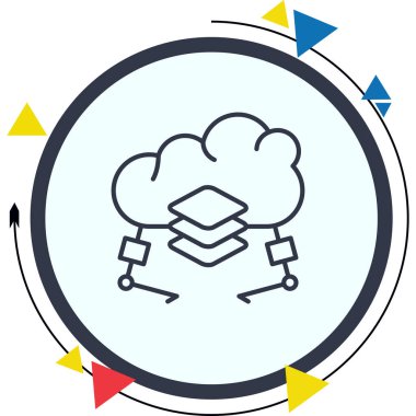 Bulut Duruşu Simgesi, Beyaz Arkaplan Görüntü