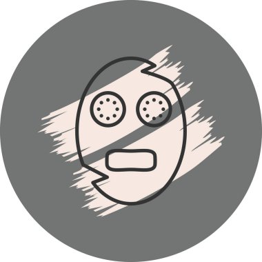 Clay Maskeli Entellektüel Temiz Ürün Grafik Şekli