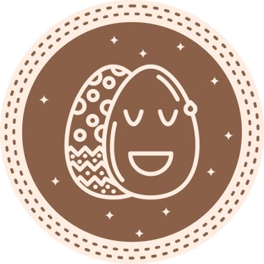 Paskalya Rahatlatılmış Yumurta Ayırt Edilmiş Modern Temiz Sanat Özelliği