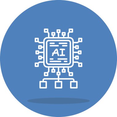 AI Algoritması Asgari Yüksek Kalite Grafik Sembolü