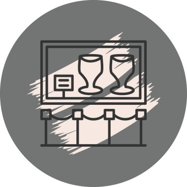 Cam Sergisi Minimum Yüksek Çözünürlüklü Vektör Düzeni