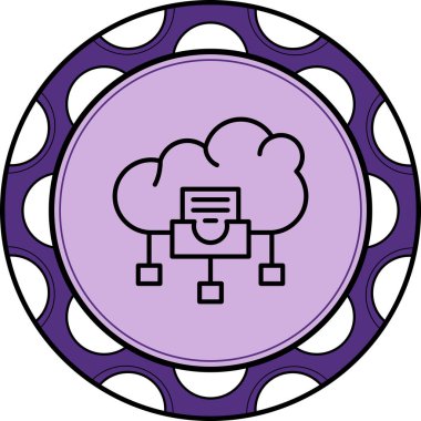 Bulut Nesne Depolama Gelişmiş İşlevsel Web Arayüzü Sembolü