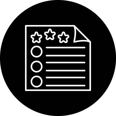 düz geribildirim simgesi vektör çizimi 