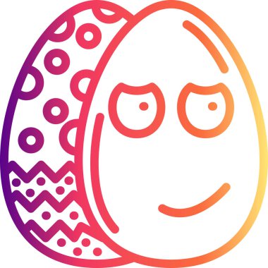 Paskalya Yuvarlanan Gözler Yumurta Sofistike Asgari Arayüz Tasarım Elemanı