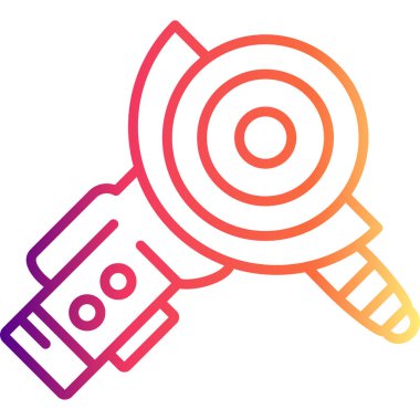 Öğütücü simgesi basit düz illüstrasyon