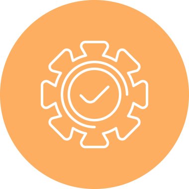 Rozet simgesi, vektör illüstrasyonu basit tasarım