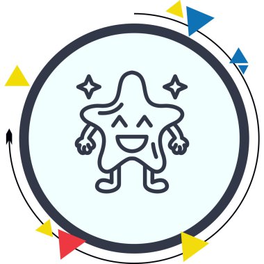 Haha Yıldızı Yaratıcı Dinamik Web Tasarımı Nesnesi