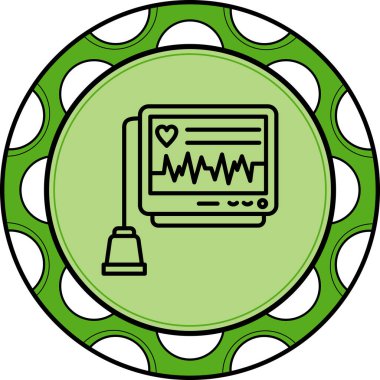 Ekokardiyogram Yaratıcı Yüksek Çözünürlüklü Grafik Elementi