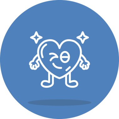 Kalp Kırpma Minimum Düz Yaratıcı Grafik Tasarımı