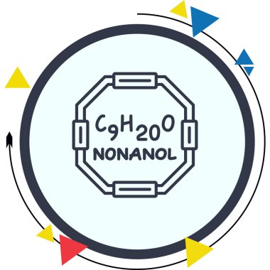 Anal olmayan molekülün kimyasal yapısı, basit web simgesi