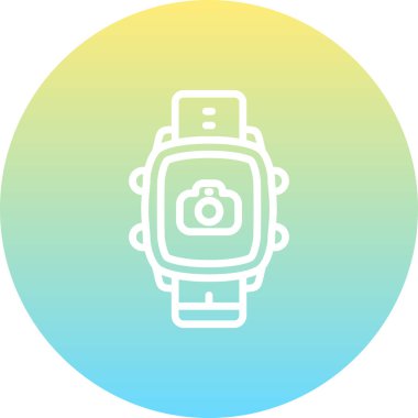 Akıllı Saat Kamerası Ayrı Modern Dijital Tasarım Elemanı