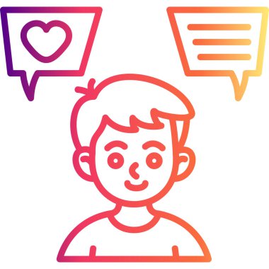 Kullanıcı Görüşü simgesi. Genç bir çocuğun tasviri