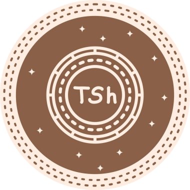 Tanzanya Sikkesi Modern Soyut Yaratıcı Tasarım Varlığı