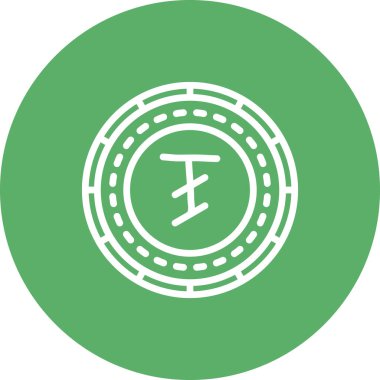 Moğolistan Sikkesi Gelişmiş İşlevsel Web Arayüzü Sembolü