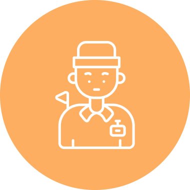 erkek avatar simgesi, vektör illüstrasyonu basit tasarım