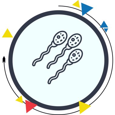 Sperm Hücresi Belirgin Profesyonel Yaratıcı Grafik Elementi