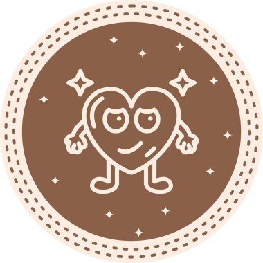 Yuvarlanan Gözlü Kalp Dinamik Yenilikçi Web Tasarımı Elementi