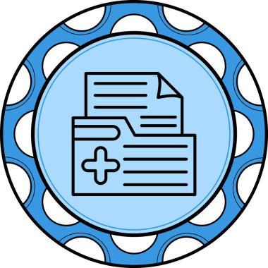 tıbbi ağ simgesi vektör illüstrasyonu