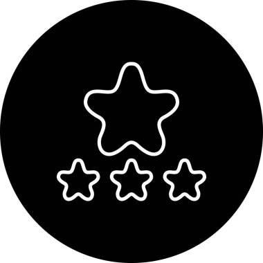 4 Yıldız Gözden Geçirmesi Ayrı Modern Dijital Tasarım Elemanı