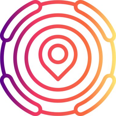 konum web simgesi vektör illüstrasyonu