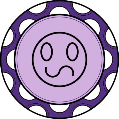 emoji simgesi, web kullanımı için basit tasarım vektör çizimi