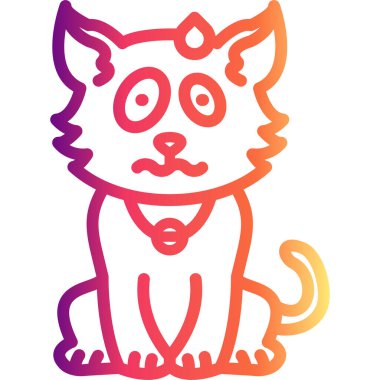 Sinirli Kedi Stili İşlevsel Web Arayüzü Elementi