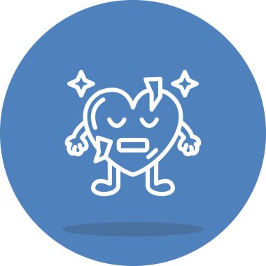 Kalp simgesi web işareti, beyaz arkaplanda izole edilmiş emoji simgesi