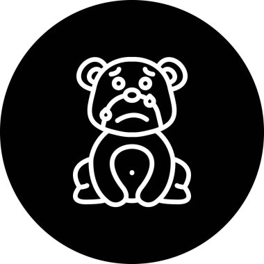 Endişeli Terleyen Ayı, uygulamalar için yaratıcı simge