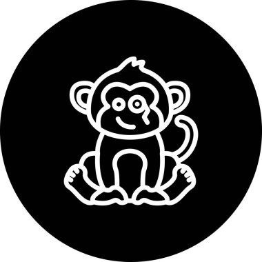 Monocle Monkey Kalın Web Grafik Çizimi