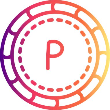 Pula madeni para simgesi, ulusal para birimi