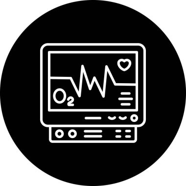Kalp atışı monitörü Seçkin Markalı Vektör Varlığı