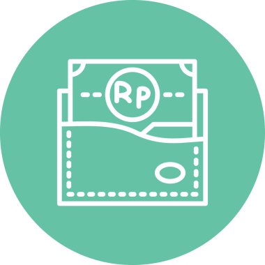 Endonezya Cüzdanı Zarif Modern Yaratıcı Sanat Sembolü