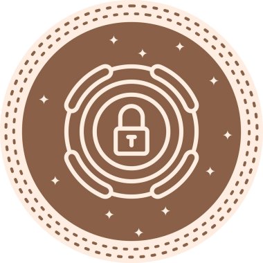 kilit web simge vektör çizim