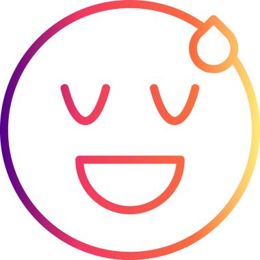 Çizgi film karalama simgesi web işareti, beyaz arkaplanda izole edilmiş emoji simgesi