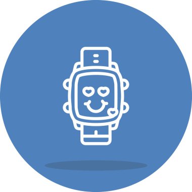 akıllı saat simgesi, vektör illüstrasyonu basit tasarım