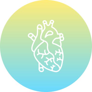 kalp web simgesi vektör illüstrasyonu