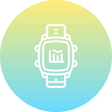 Akıllı Saat Çizelgeleri Dengelenmiş Düz Modern Tasarım Elemanı