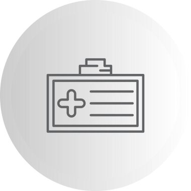 Tıbbi Kimlik Kartı Gelişmiş İşlevsel Web Arayüzü Sembolü