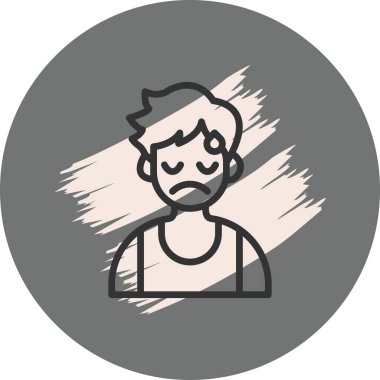 Hayal kırıklığı Çocuk Modern Dijital Tasarım Elementi