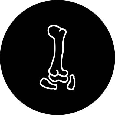 Kemik yapısı olan ayak bileği eklem uygulama simgesi