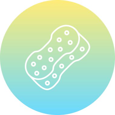 Banyo Süngeri Yaratıcı Minimum Vektör Sanatı Özelliği