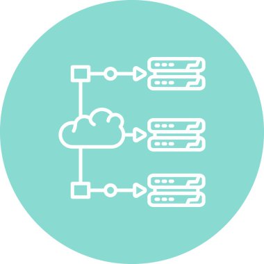 Bulut Yükü Dengeleyici Simgesi, Beyaz Arkaplan Görüntü