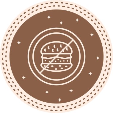 Fast Food Premium Çağdaş Düz Vektör Özelliği Yok