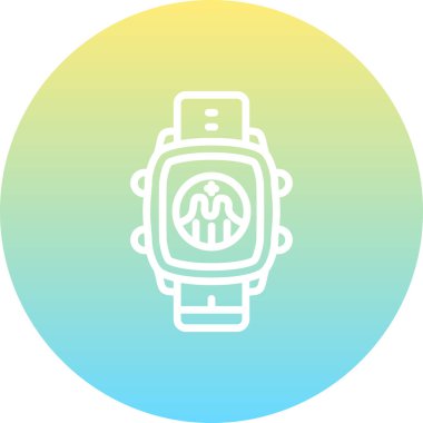 Akıllı Saat Grafik Yaratıcı Modern Düz Vektör Tasarımı