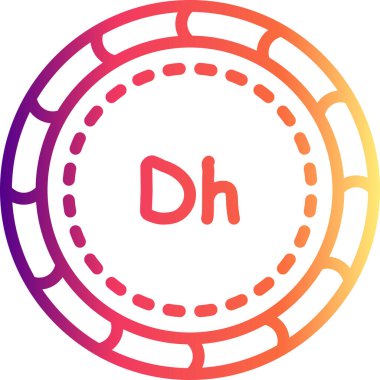 Birleşik Arap Emirlikleri para ikonu, ulusal para birimi