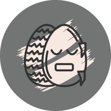 Easter Cold Egg Premium Zarif Dijital Tasarım Sembolü