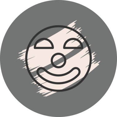 emoji simgesi, web kullanımı için basit tasarım vektör çizimi